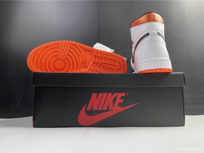 1st Kicks Shoes Electro 1 Orange Jordan 555088-180 High Retro Air 0626